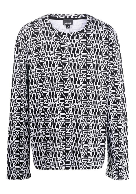 Maglione girocollo logo all-over JUST CAVALLI | T-shirt | S03GC0680 N21661900